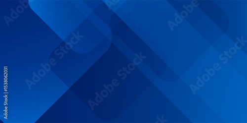 Abstract blue background with glowing geometric lines. Modern blue gradient square shape design. Futuristic technology concept. Suit for brochure, corporate, website, poster, banner, cover modern