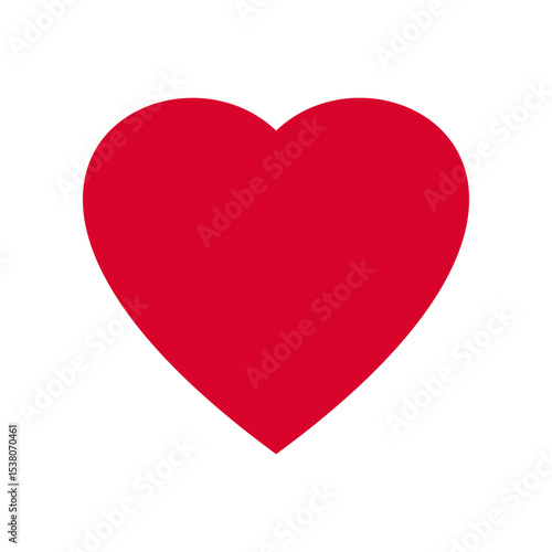 Heart, love, romance or valentine's day red heart. Heart vector icons. Artistic red heart love symbols isolated editable.