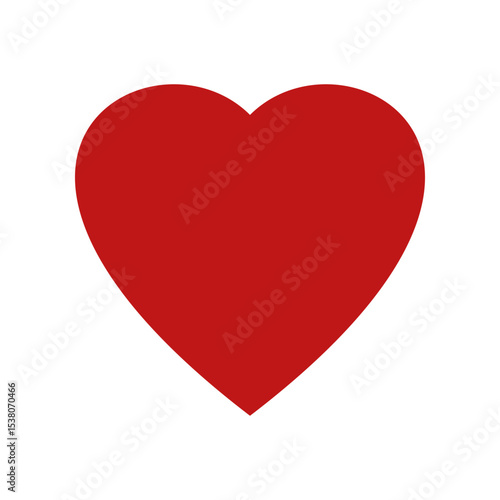 Heart, love, romance or valentine's day red heart. Heart vector icons. Artistic red heart love symbols isolated editable.