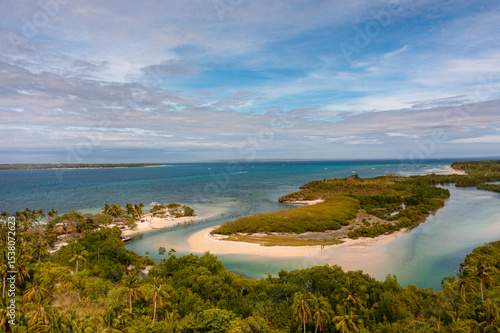 Wallpaper Mural Tropical lagoon with white sand and turquoise waters. Baigad Lagoon Beach, Cebu, Philippines. Bantayan Island. Torontodigital.ca