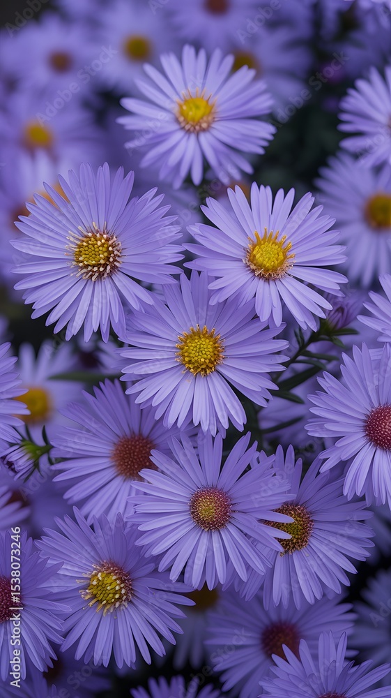 A group of purple flowers A group of purple flowers