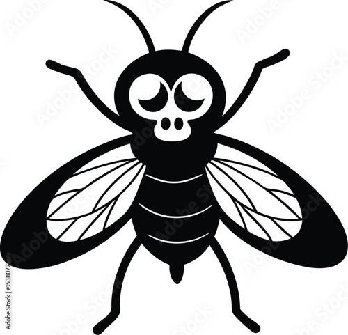 vector illustration of a bee