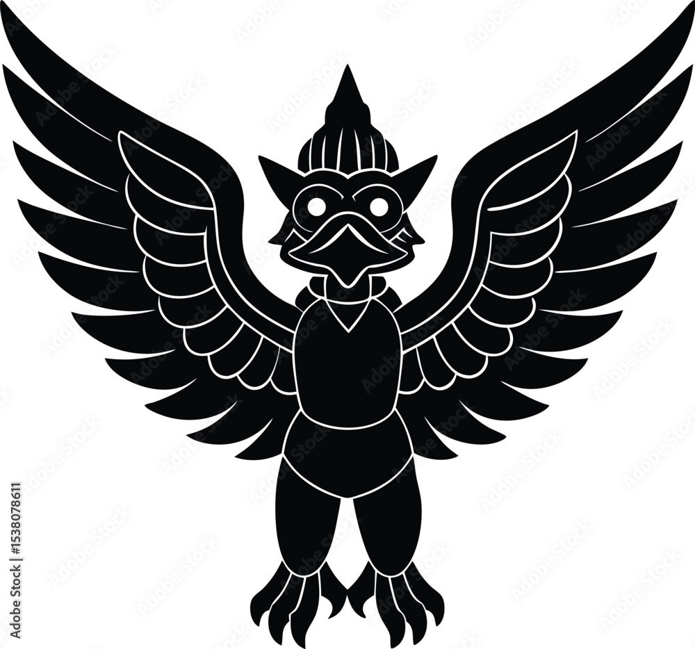 Obraz premium eagle owl vector illustration