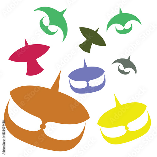 vector of wau bulan for graphic design
