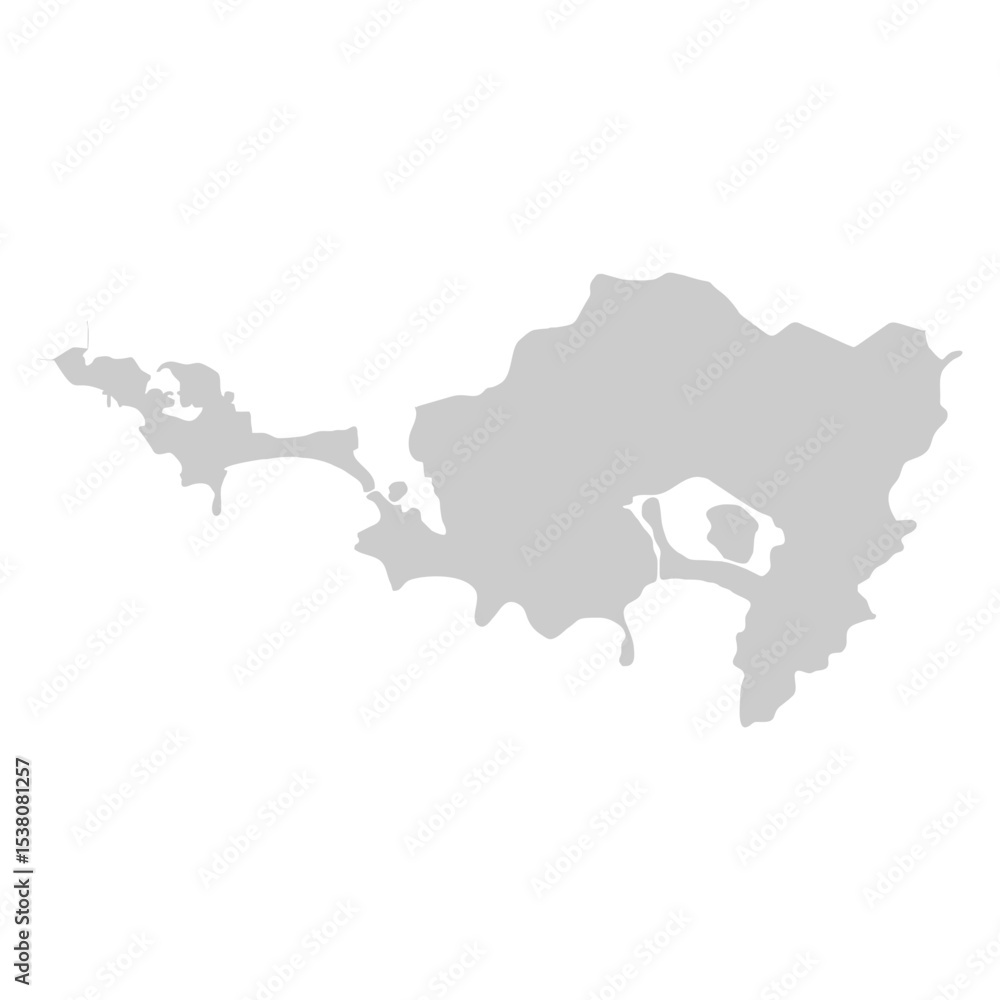 Fototapeta premium map of Sint Maarten-Dutch shadow