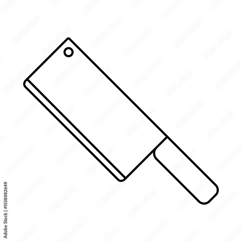 Kitchen knife icon vector. Cook knife illustration sign. Chef symbol. Cook logo.