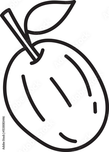 simple hand-drawn olive
