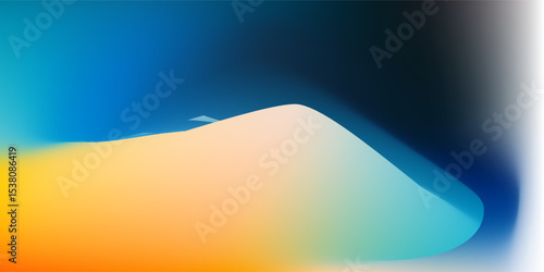 Light flare.Dust scratch overlay Old film texture. Orange blue white rainbow color glow defect dirt stains on dark abstract empty space background.