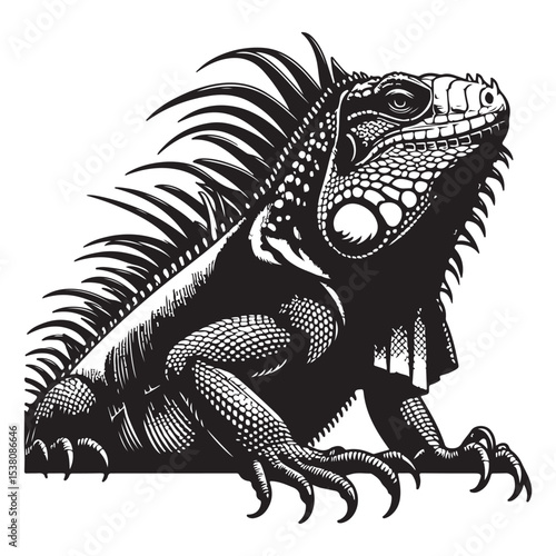 iguana on a branch