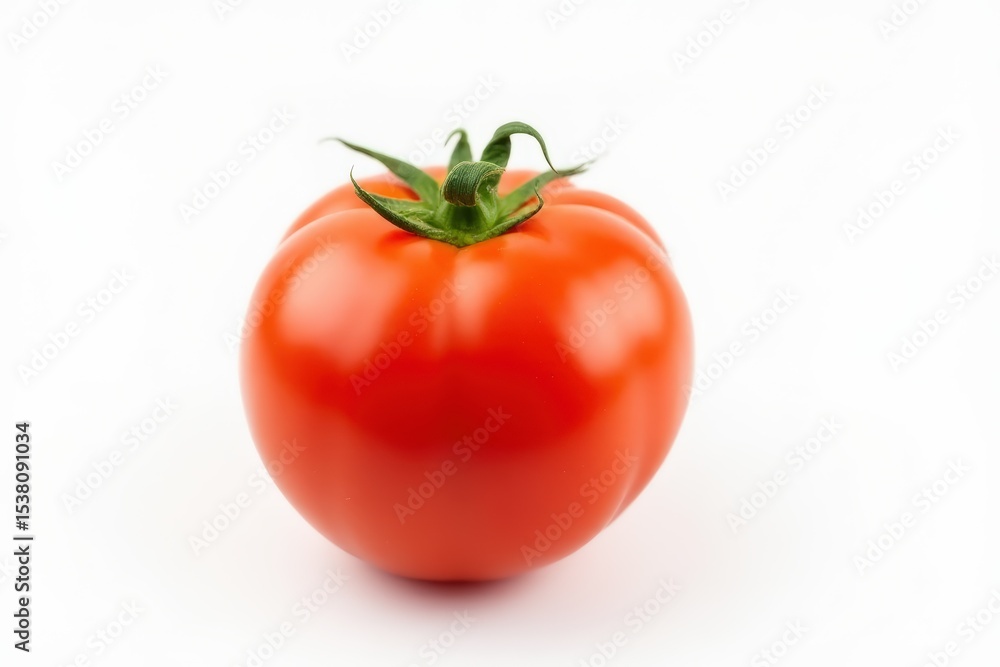 one fresh red tomato isolated on white one fresh red tomato isolated on white