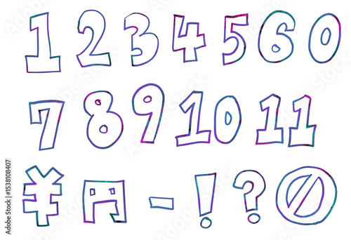 数字イラストセット