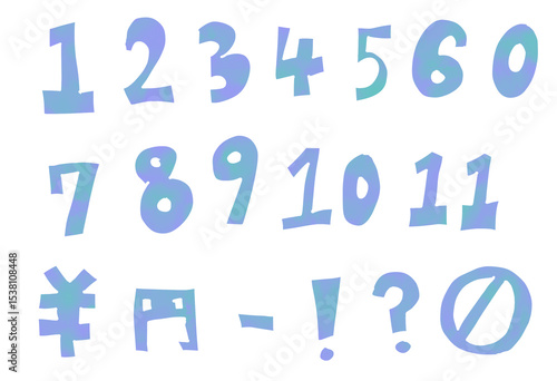 数字イラストセット