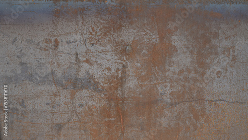 Grunge rusty orange brown metal corten steel stone background texture banner ...