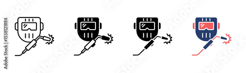 Welder icon sheet multiple style collection