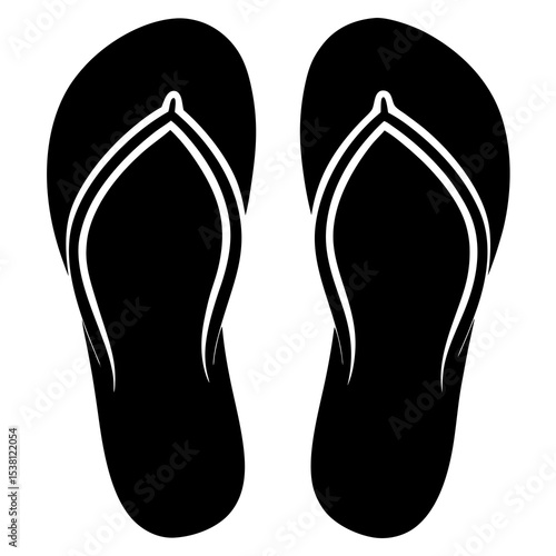 flip flops isolated on white