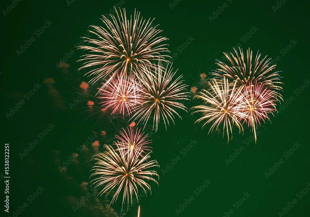 Obraz premium Fireworks at night display