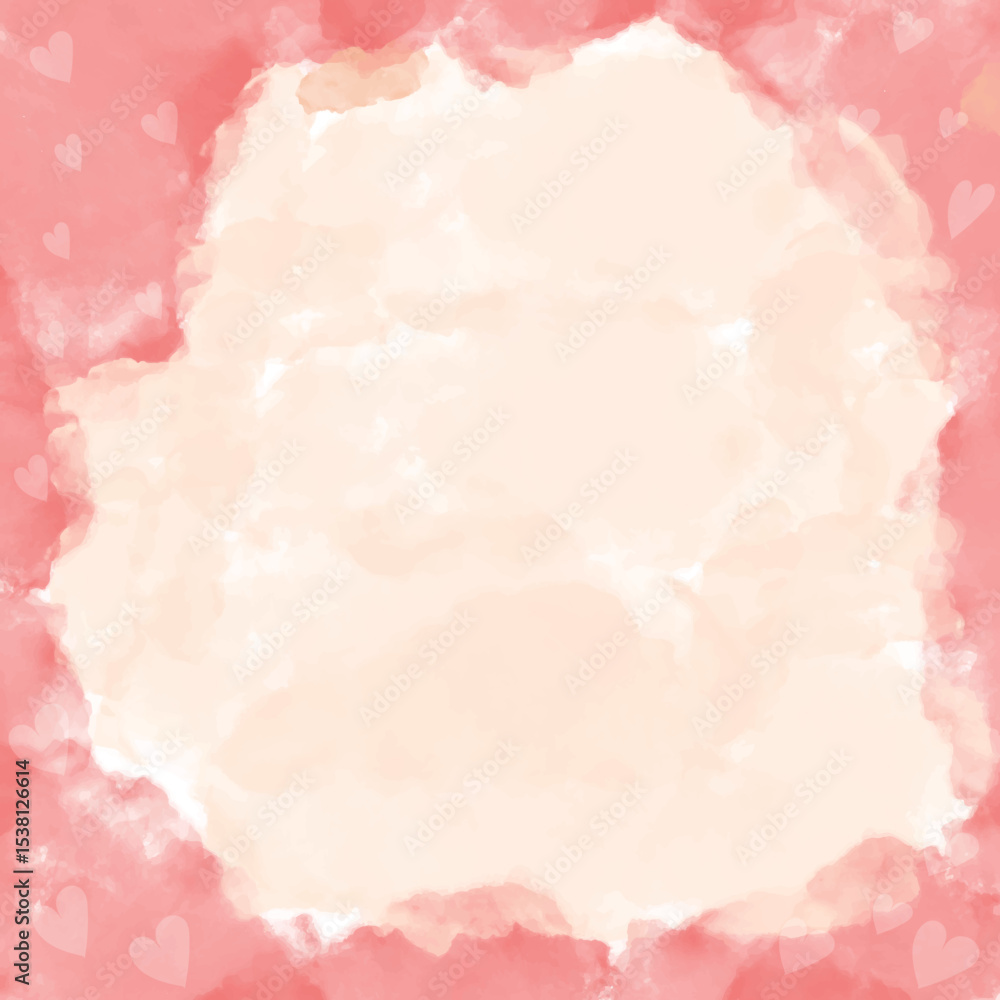 Obraz premium Watercolor with valentine concept design