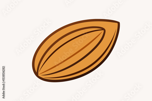 Almond design vector