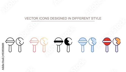 Lollipop icon design with white background stock illustration