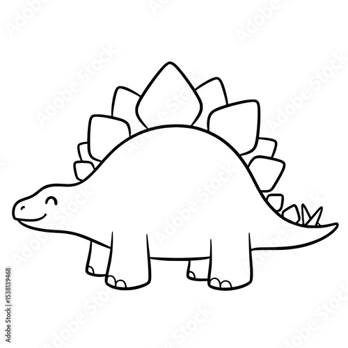 Cute Stegosaurus Drawing