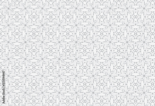 Seamless fabric pattern with abstract art line waven grey and white. Ideal for textile, fashion, wallpaper, and digital backgrounds. Clean, modern, and fully repeatable