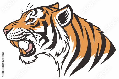 tiger head vector