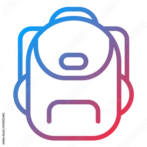 Bagpack line icon style