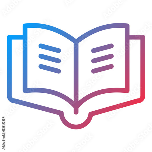 Reading line icon style