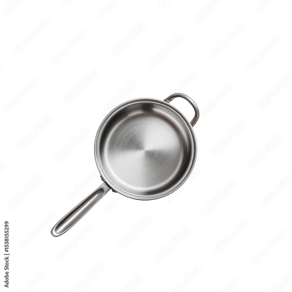 Stainless Steel Cooking Pot with Handle on Black Background, Ideal for Culinary and Kitchen Use Transparent background or png Stainless Steel Cooking Pot with Handle on Black Background, Ideal for Culinary and Kitchen Use Transparent background or png