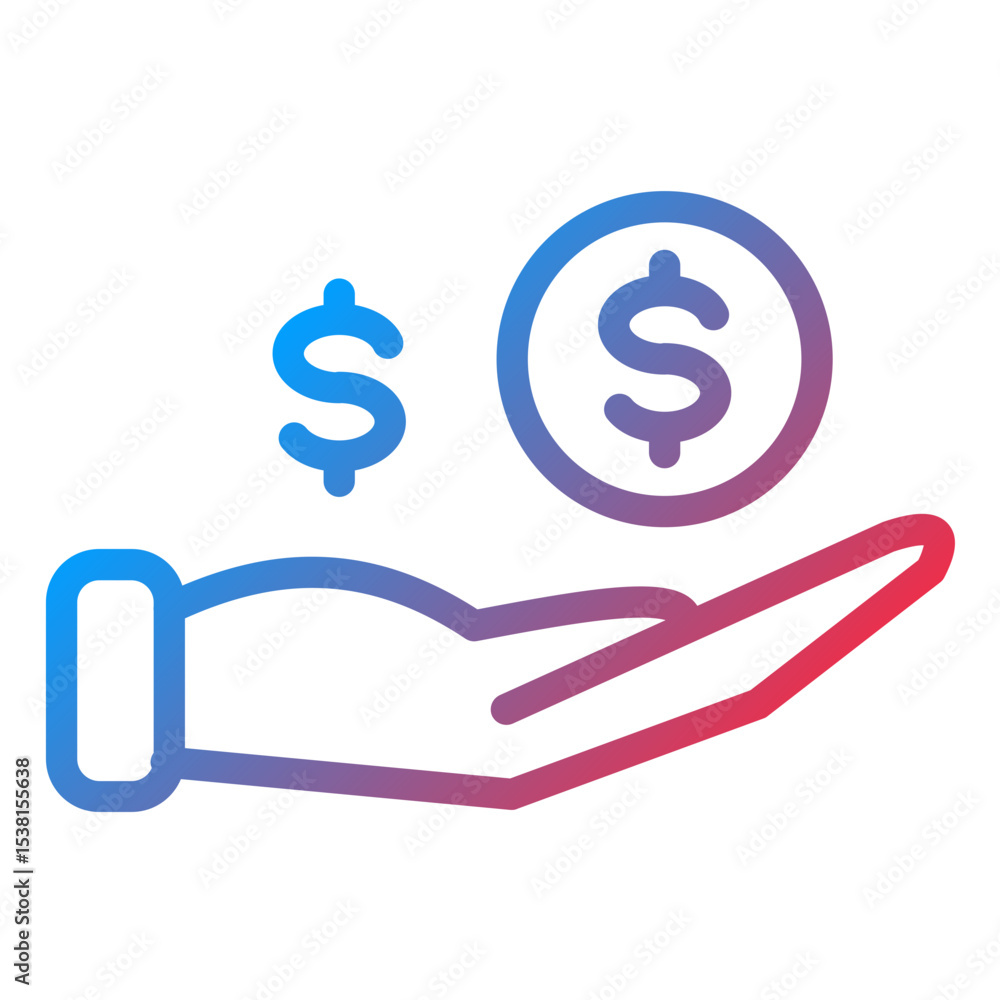 Investment line icon style Investment line icon style