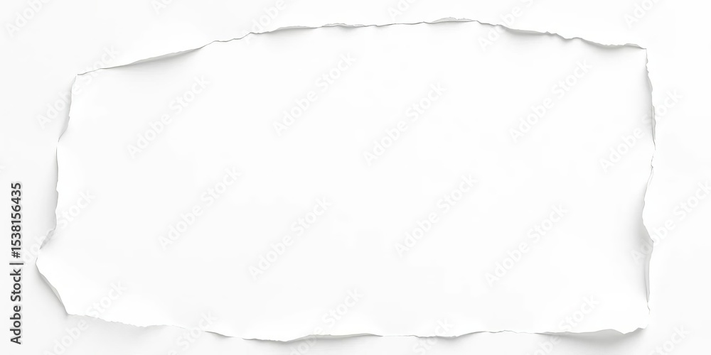 Abstract ripped white paper edges, scrapbook style vector illustration, vector illustration, decoration Abstract ripped white paper edges, scrapbook style vector illustration, vector illustration, decoration