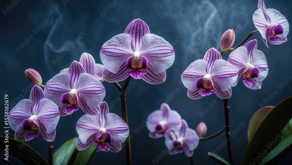 Obraz premium Dendrobium from the Orchidaceae family with blank space available for text.