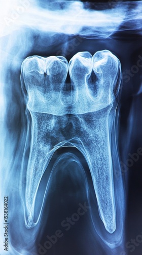 X-ray Image of a Molar Tooth