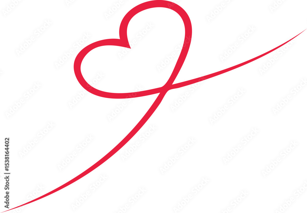 Signature Heart Line Art. Romantic Graphic Resource. Signature Heart Line Art. Romantic Graphic Resource.
