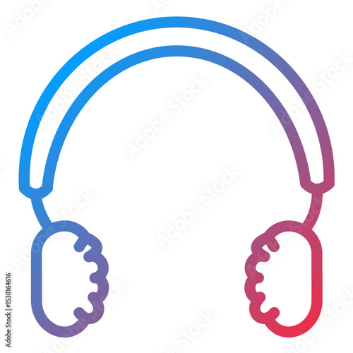 Earmuffs Line Icon Style