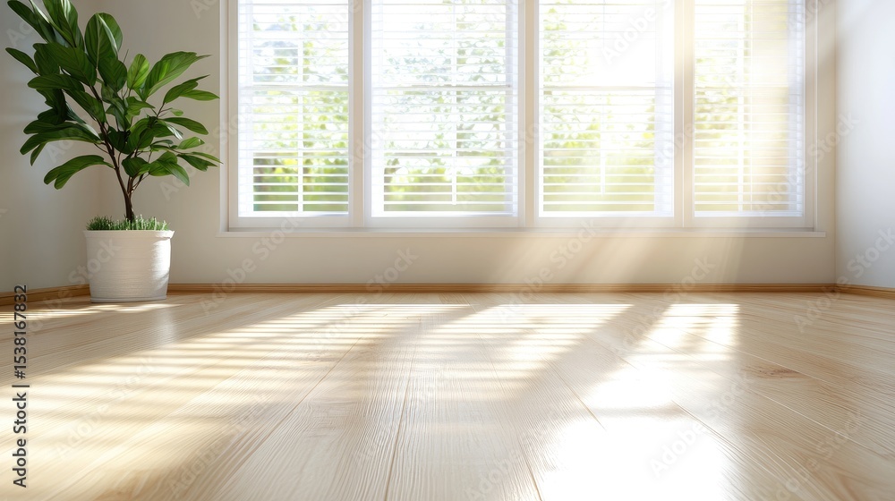 Fototapeta premium Bright sunny interior room