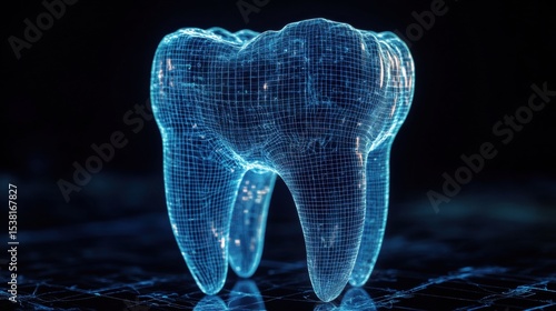 3D Wireframe Model of a Human Tooth