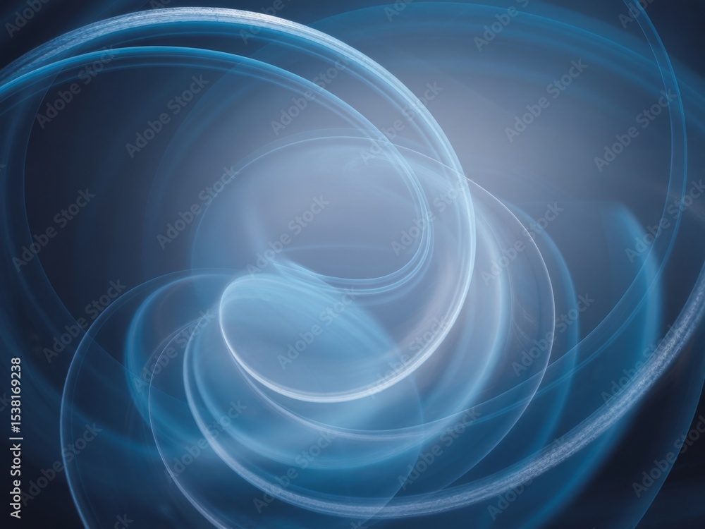 Fototapeta premium Abstract blue swirling light energy flow design