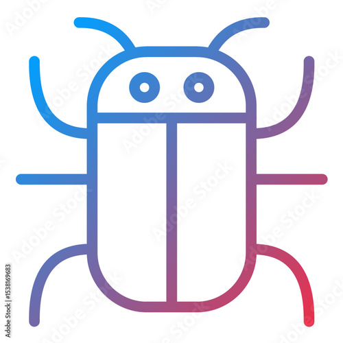 Bug Line Icon Style