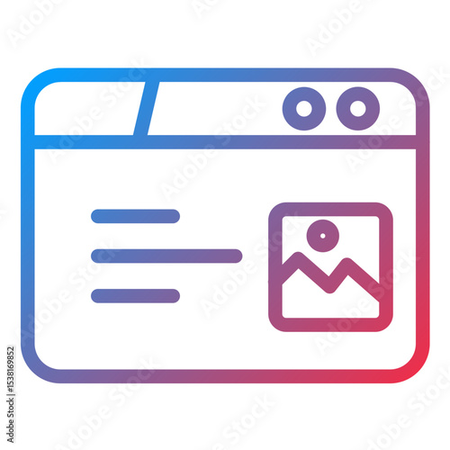 Free Download Web Portfolio Line Icon Style - GFXLoad