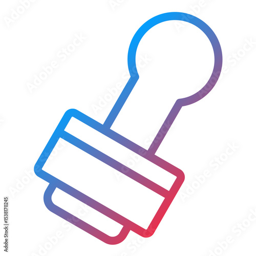 Stamped Line Icon Style
