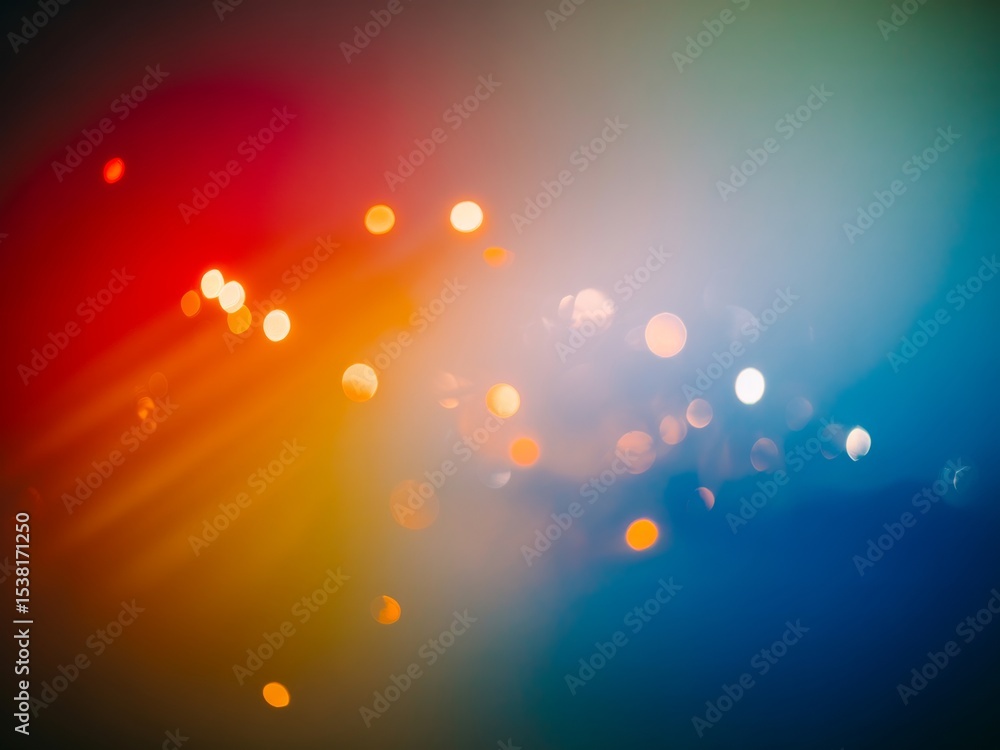 Fototapeta premium Abstract colorful bokeh lights background design