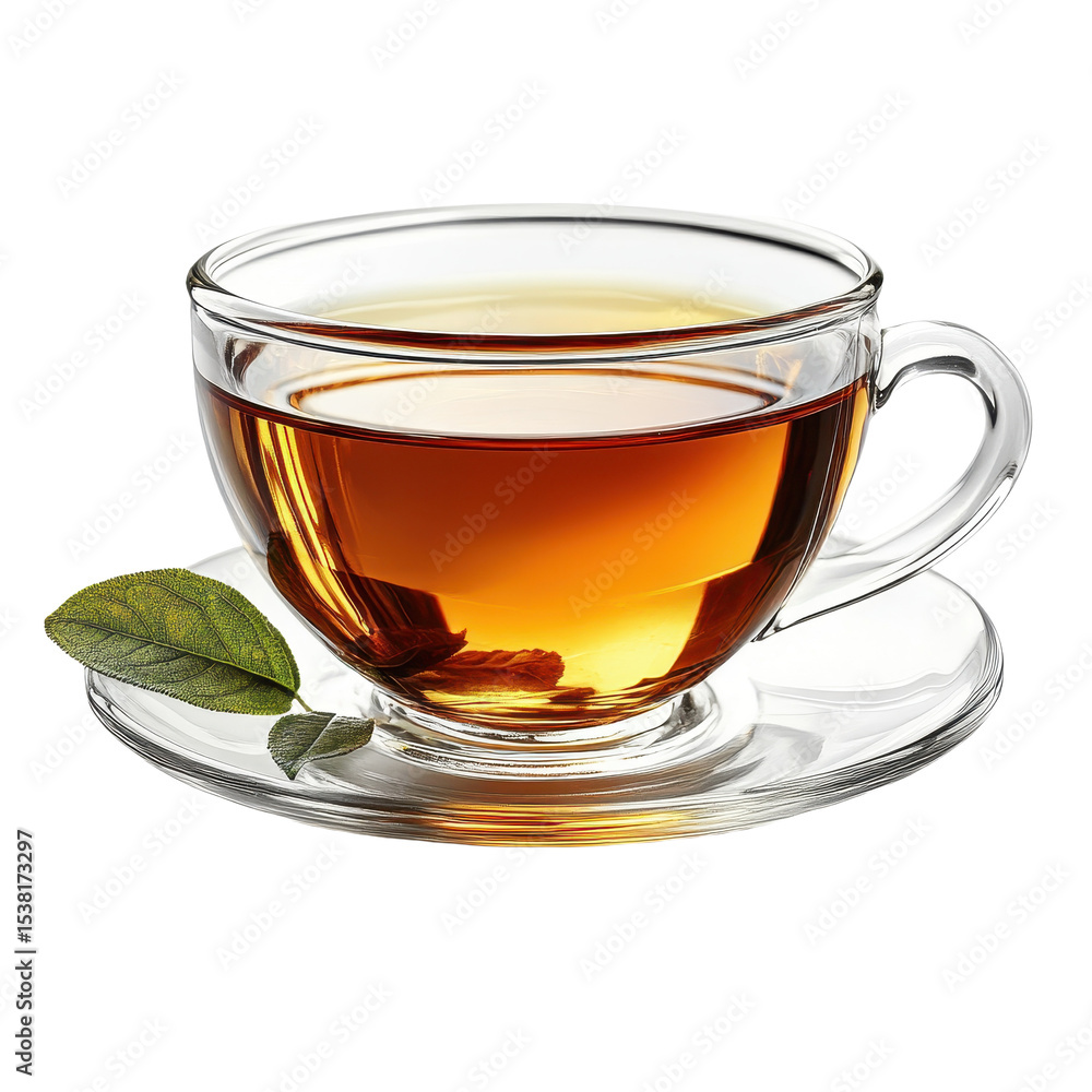 Herbal tea with lemon isolated on transparent background. PNG. Herbal tea with lemon isolated on transparent background. PNG.