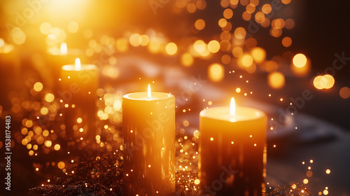 Wallpaper Mural Warm Candlelight Glow A Real Aesthetic Wallpaper Background Torontodigital.ca