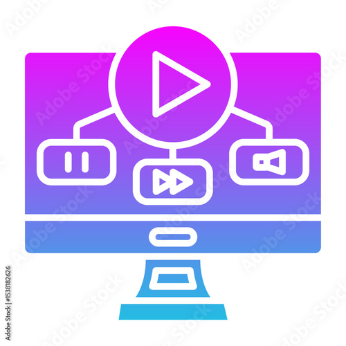 Obraz na płótnie Multimedia option Icon