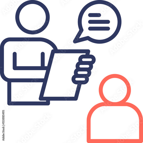 Interview line color icon