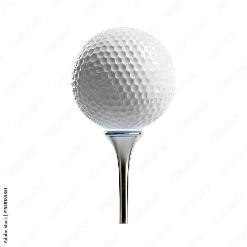 High-Quality 3D Illustration of a Golf Ball on a Tee with Transparent Background
High-Quality 3D Illustration of a Golf Ball on a Tee with Transparent Background