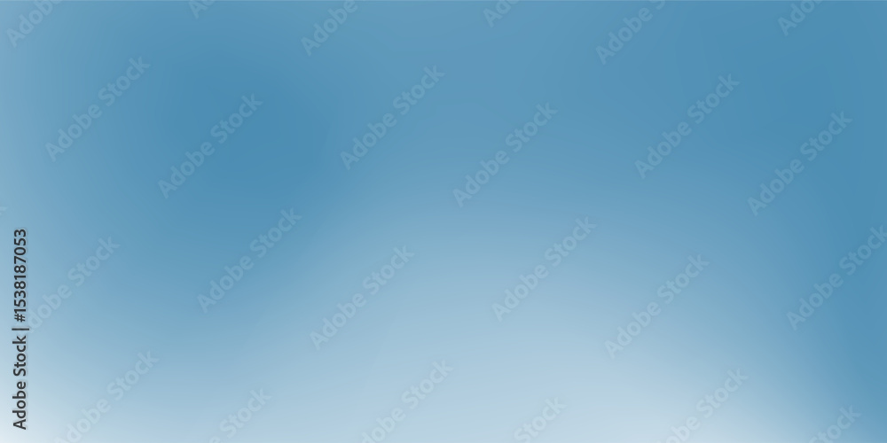 Obraz premium Panoramic abstract blue background for product presentation with sunlight and blurred art modern good simple