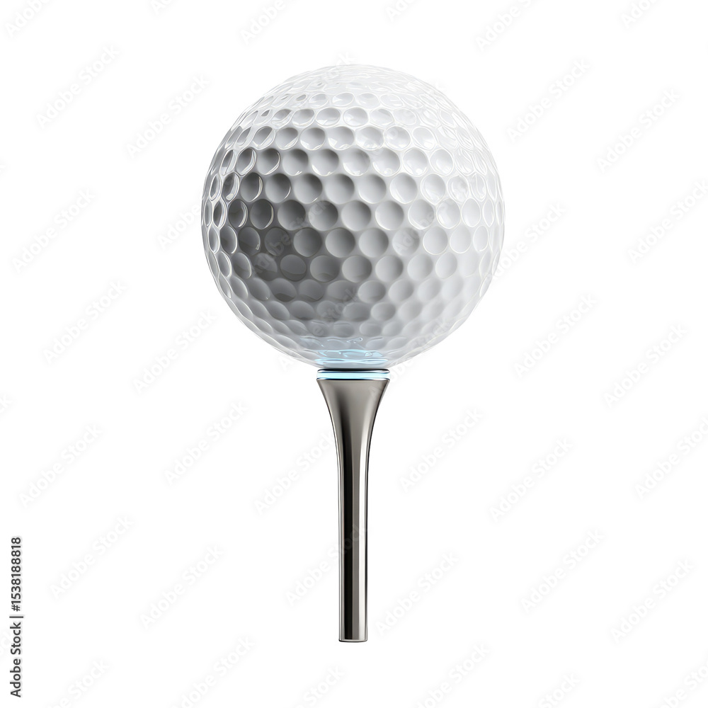 High-Quality 3D Illustration of a Golf Ball on a Tee with Transparent Background
High-Quality 3D Illustration of a Golf Ball on a Tee with Transparent Background
