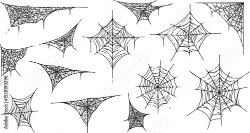 Create a kinds of deferent Web. vector art with white background.